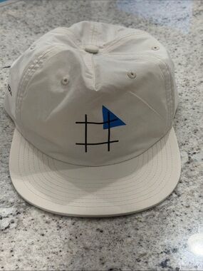 Sideout Beach Volleyball Surf Beige Cream Summer Coastal Hat Cap Adjustable OS